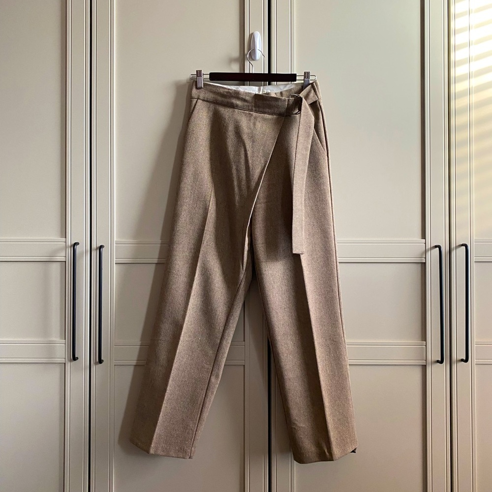 Crossover wool work trousers sz M